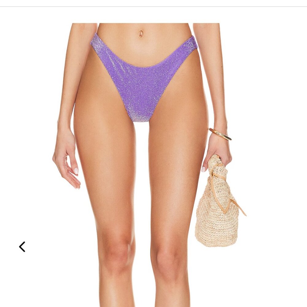 Brand New Mikoh Ofu Metallic Bikini Bottom